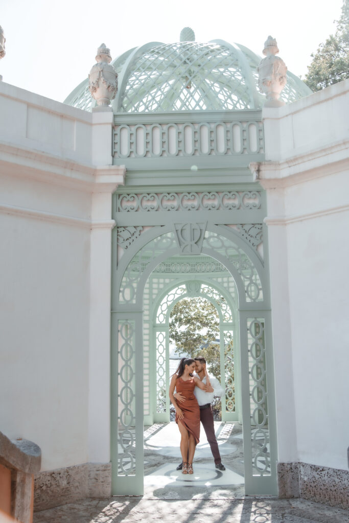 Miami Vizcaya Gardens Couple Portrait