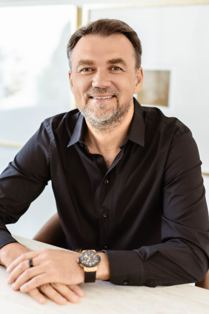 Editorial personal branding portrait of male entrepreneur in Palm Beach