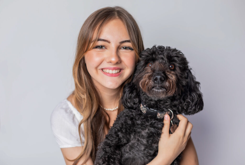 Teen and her dog, Wellington, Florida